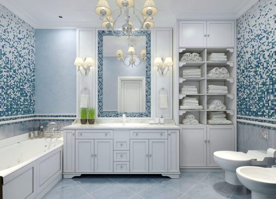 A Bathroom With Tiles