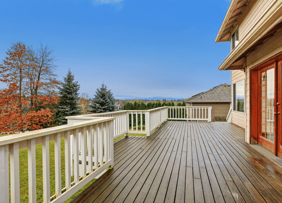 Beautiful Large Backyard With Deck — H&D Building Supplies in Heatherbrae, NSW