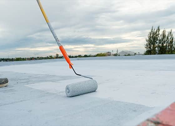 Waterproof Coating On Rooftop — H&D Building Supplies in Heatherbrae, NSW
