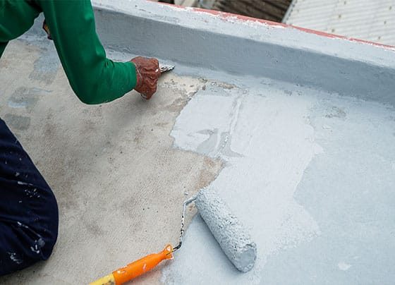 Waterproofing Coat on Cement Roof — H&D Building Supplies in Heatherbrae, NSW