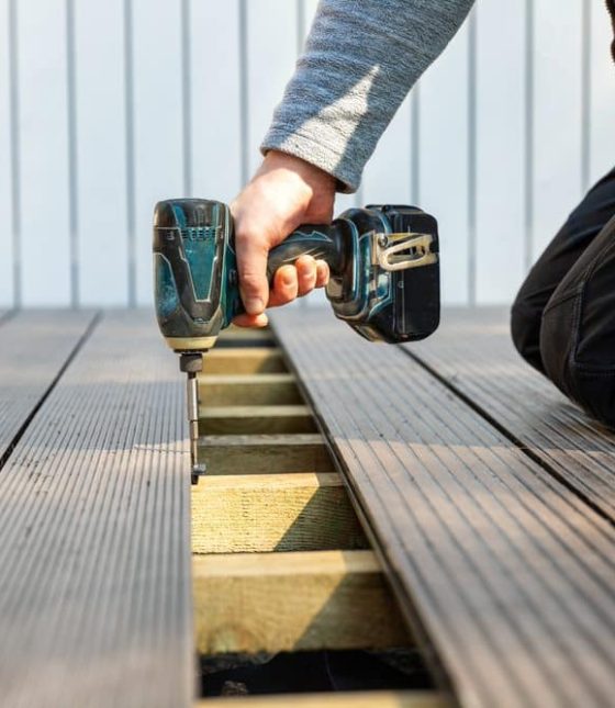 man drilling deck man drilling deck